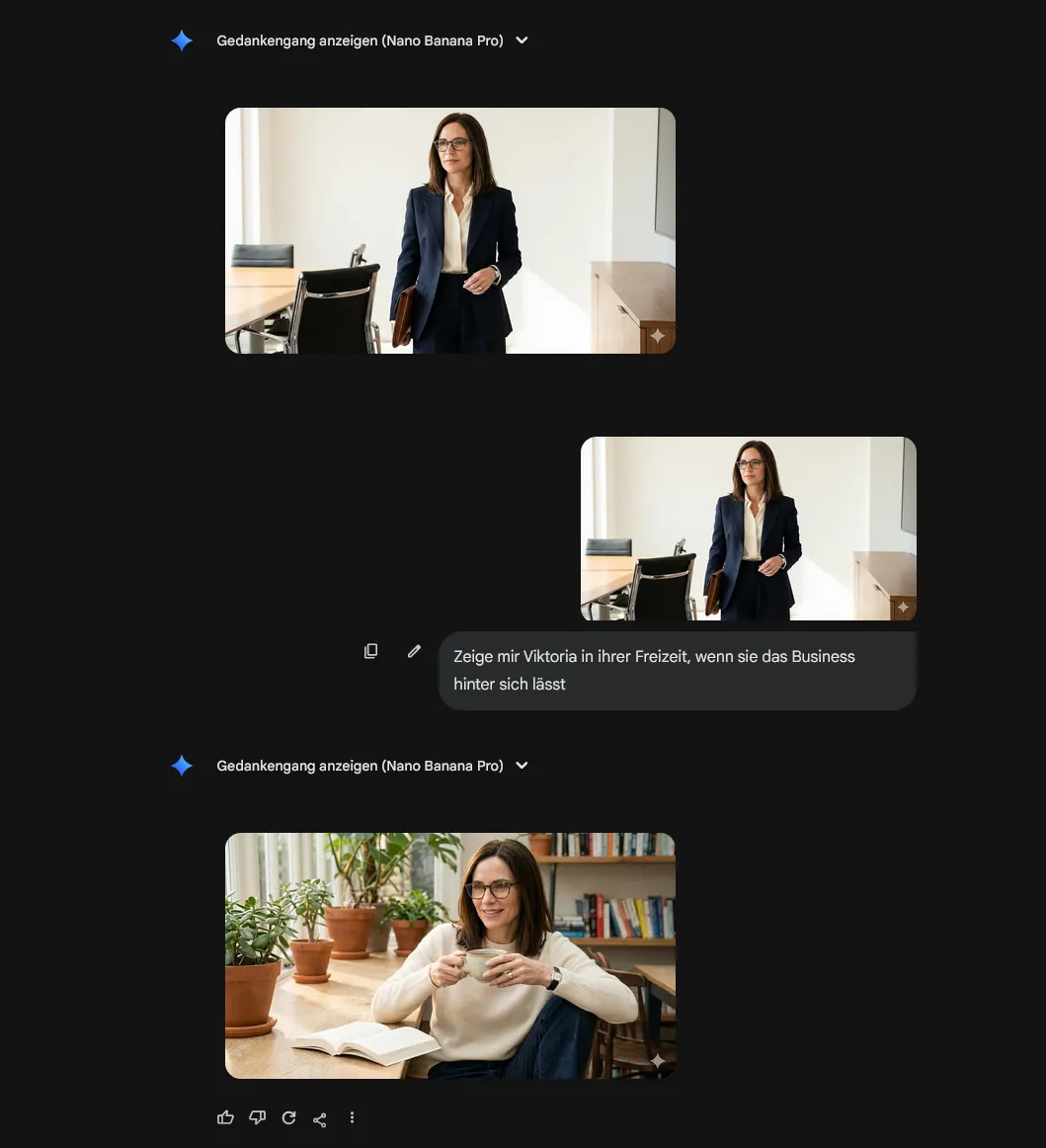 Generierung weiterer Bilder der Persona